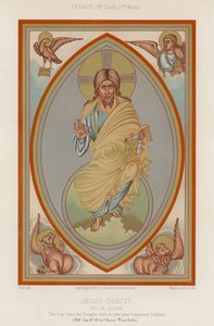 Eine Darstellung von Jesus Christus aus dem 9. Jahrhundert von French School