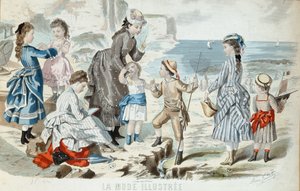 Ein Strand in der Normandie, 1875