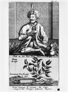 Ein Topf zum Kaffeekochen, Illustration aus Traite Nouveau et Curieux du Cafe, du The et du Chocolat von Philippe Sylvestre Dufour, veröffentlicht 1693 von French School