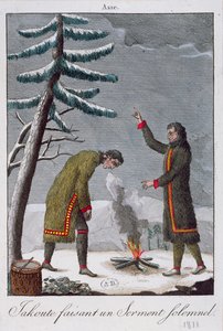 Ein Jakute schwört einen feierlichen Eid, 1811 von French School