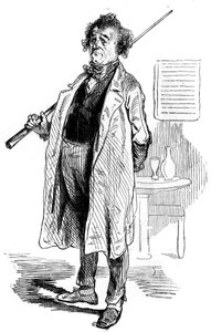 Ein Billardspieler im Estaminet du Cheval Blanc in Paris im 19. Jahrhundert - Gravur in „Tableau-de-Paris“ von Edmond Texier 1852
