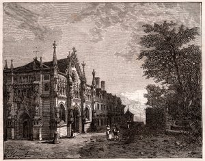 Abtei Hautecombe - Savoyen - Gravur in „La France illustree: geographie, histoire, administration statistique“ von V.A. Malt-Brown. 1884 von French School