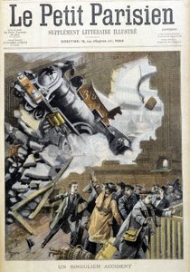 Zugunglück des Orient-Express in Frankfurt - in "Le petit Parisien" vom 22.12.1901 von French School