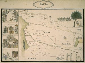 Karte von Tatta, aus 