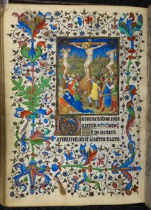 Kreuzigung, aus den Chevalier-Stunden, ca. 1420 von French School