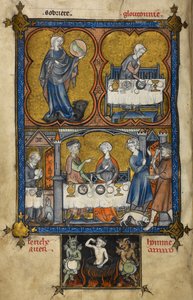 La Somme le Roi (Eine Umfrage für einen König), ca. 1295 Paris von French School