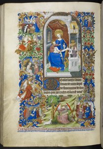 Fünfzehn Freuden der Jungfrau Maria, Stundenbuch (The Bedford Hours) ca. 1410-30 von French School
