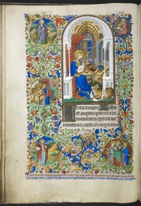Lukas der Evangelist, aus dem Stundenbuch (The Bedford Hours) (ca. 1410-30) von French School