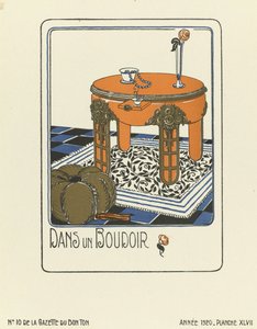 Werbung für "Dans un Boudoir", veröffentlicht 1920