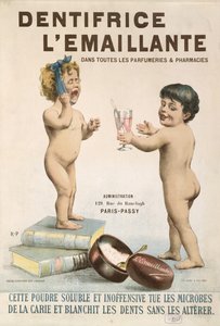 Werbung für LEmaillante Zahnpasta, 1892