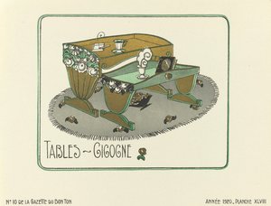 Werbung für "Tables - Gigogne", veröffentlicht 1920