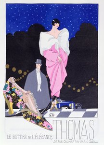 Anzeige für den Schuhmacher Thomas aus der Modezeitschrift Art-Gout-Beaute, 1924