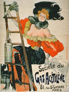 Werbung für die Societe du Gaz Acetylene, Paris von French School