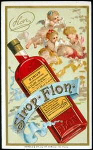Werbekarte für „Syrup Flon“, 19. Jahrhundert
