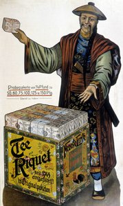 Werbung für chinesischen Tee Riquet - Spätes 19. Jahrhundert