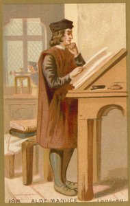 Aldus Manutius der Ältere, italienischer Humanist, Drucker und Verleger