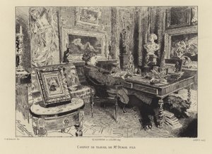 Alexandre Dumas der Jüngere in seinem Arbeitszimmer