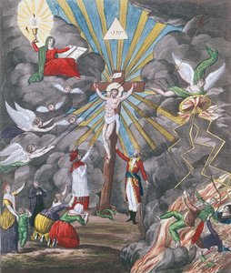 Allegorie der Wiederherstellung der katholischen Religion in Frankreich im Jahr 1802 unter Napoleon Bonaparte als Erster Konsul von French School