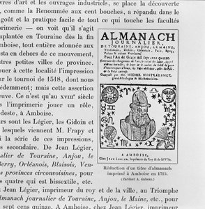 Almanach von Michel de Nostradame (Nostradamus) (1503-66) 1715
