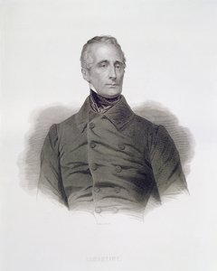 Alphonse de Lamartine (gestochen von Pierre Pelee) von French School
