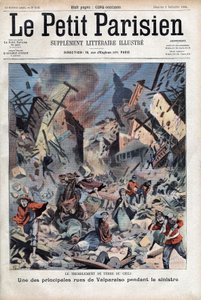 Ein Erdbeben der Stärke 8,2 auf der Richterskala tötete 3.000 Menschen und verletzte 20.000 in Valparaiso, Chile, am 16. August