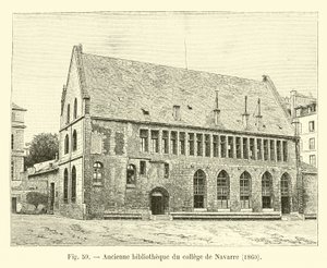 Ehemalige Bibliothek des Kollegs von Navarre, 1860