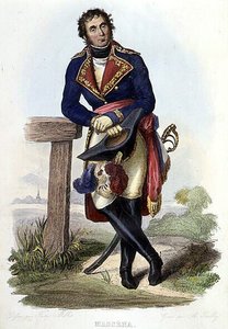Andre Massena (1758-1817), Marschall von Frankreich, Herzog von Rivoli. in Ed. Mennechet, „Le Plutarque français“ von French School