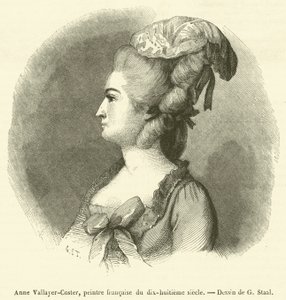 Anne Vallayer-Coster, französische Malerin des achtzehnten Jahrhunderts