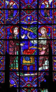 Verkündigung an Zacharias (Johannes des Täufers Vater) von French School