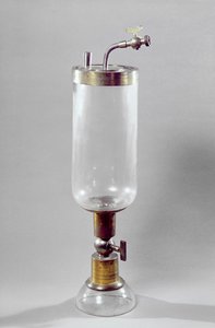 Apparat zum Studium von Gasen, entworfen von Antoine Laurent de Lavoisier (1743-94) von French School