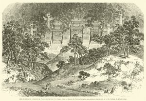 Triumphbögen am Eingang des Palastes des Himmels, Sommerpalast (Gravur) von French School