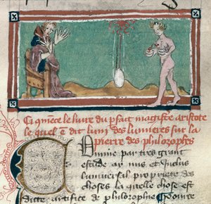Aristoteles und der Stein der Weisen, aus einer Sammlung okkulter Texte