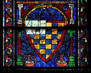 Wappen der Stifter - Familie Mauclerc von French School
