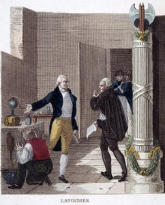 Verhaftung von Lavoisier in seinem Labor