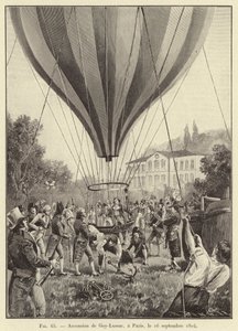 Aufstieg von Gay-Lussac in Paris, 16. September 1804 von French School
