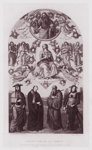 Mariä Himmelfahrt, Gemälde von Perugino in der Akademie der Schönen Künste von Florenz von French School