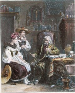 Beim Landarzt, ca. 1840 von French School