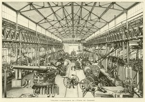 Artilleriewerkstätten der Fabrik von Creusot von French School