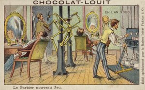 Automatischer Friseursalon im Jahr 2000