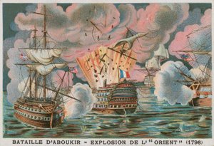 Schlacht von Aboukir, 1798 von French School