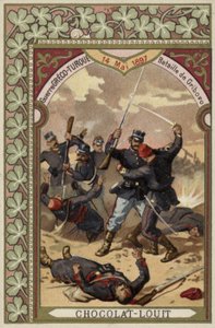 Schlacht von Gribovo, Griechisch-Türkischer Krieg, 14. Mai 1897 von French School