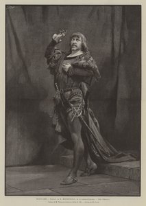 Schöne Künste, Porträt von M Mounet-Sully, der Comédie-Française, Rolle des Hamlet