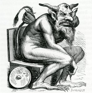 Belphegor, Illustration aus dem Dictionnaire Infernal von Jacques Albin Simon Collin de Plancy von French School