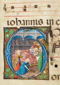 Geburt der Jungfrau, Graduale, f.76 von French School