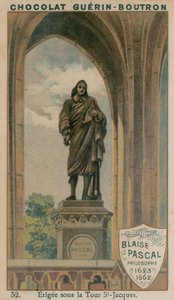 Blaise Pascal, Philosoph, 1623-1662, errichtet unter dem Turm St-Jacques