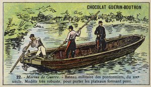 Boot der französischen Militärbrückenbauer