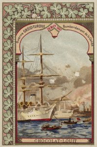 Bombardierung von Chania, Kreta, Griechisch-Türkischer Krieg, 28. März 1897 von French School