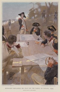 Bonaparte erklärt seinen Plan zur Einnahme von Toulon