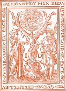 Exlibris von Jehan St. Denis, Buchhändler in Paris von French School