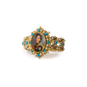 Armband mit Miniatur von Louis-Philippe I., König der Franzosen